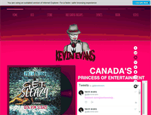Tablet Screenshot of djkevinevans.ca